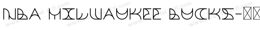 NBA Milwaukee Bucks字体转换